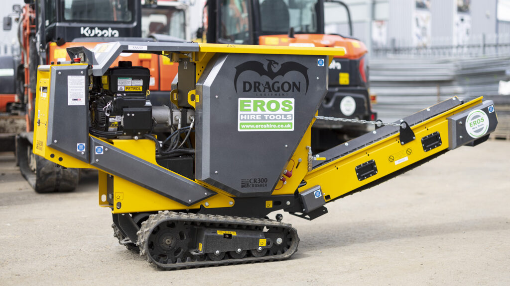EROS HIRE TOOLS TAKE DELIVERY OF DRAGON EQUIPMENT COMPACT CRUSHER