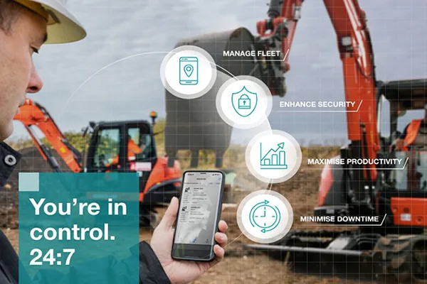 Kubota excavator tracking system