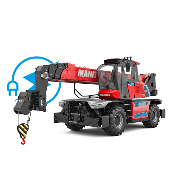 Manitou electric rotating telehandler